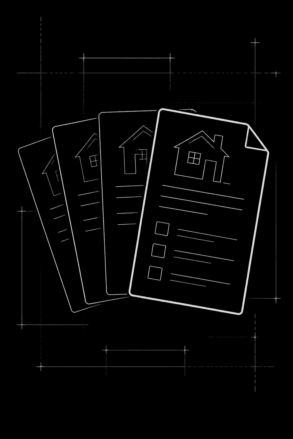 Blueprint illustration of matching among loan documents